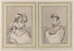 Modish and Prudish by Thomas Rowlandson