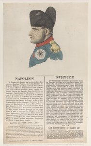 Napoleon, March 1814 by Thomas Rowlandson