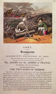 Napoleon and Death Sitting Together on the Battlefield at Leipzig by Thomas Rowlandson