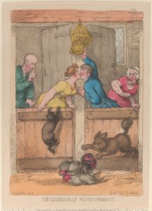 Neighbourly Refreshment by Thomas Rowlandson