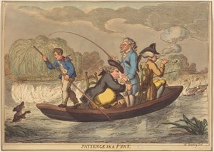 Patience in a Punt by Thomas Rowlandson
