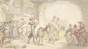 Pleasure of a Poste aux Anes, from Sentimental Travels by Thomas Rowlandson