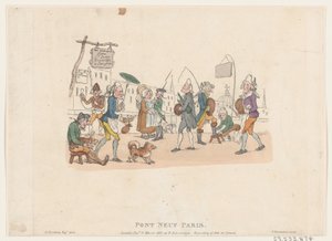 Pont Neuf, Paris, May 1, 1803 by Thomas Rowlandson