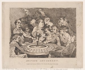 Private Amusement, January 1, 1786 by Thomas Rowlandson