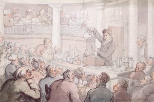 Professor F. Accum Lecturing at the Surrey Institute, London, 1809 by Thomas Rowlandson