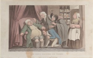Quae Genus Discovers His Father, from The History of Johnny Quae Genus by Thomas Rowlandson