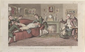 Quae Genus Turned out of a House Which He Mistakes for His Own, from The History by Thomas Rowlandson