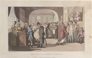 Quae Genus in Search of Service, from The History of Johnny Quae Genus by Thomas Rowlandson