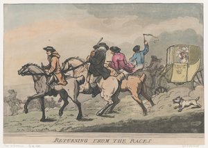 Returning from the Races by Thomas Rowlandson