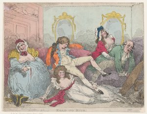 Road to Ruin by Thomas Rowlandson