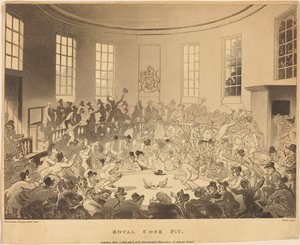 Royal Cock Pit by Thomas Rowlandson