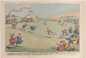 Rural Sports or a Cricket Match Extraordinary by Thomas Rowlandson