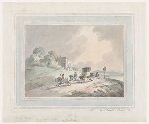 Rustic Sketch, or A Post Chaise Travelling by Thomas Rowlandson