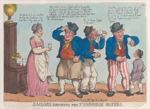 Sailors Drinking the Tunbridge Waters, March 1, 1815 by Thomas Rowlandson