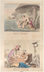 Salt Water and Fresh Water, March 25, 1800 by Thomas Rowlandson