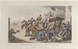 Searched by the Douaniers on the French Frontiers, from Journal of Sentimental Travels by Thomas Rowlandson