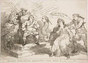 Secret Influence Directing the New P-l-t by Thomas Rowlandson