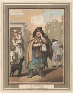 Set of eight: Cries of London by Thomas Rowlandson