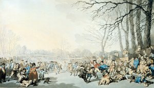 Skaters on the Serpentine by Thomas Rowlandson