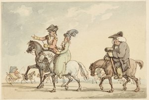 Study for Comforts of Bath by Thomas Rowlandson