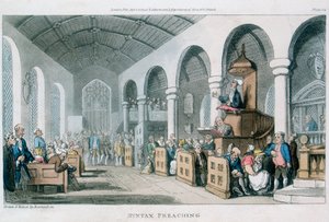 Syntax Preaching by Thomas Rowlandson
