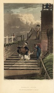 Terrace Steps: Tourists Take a Tumble Down the Stairs of Cliff Terrace