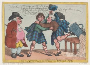 The Acquittal, or Upsetting the Porter Pot by Thomas Rowlandson