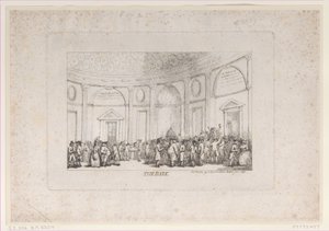 The Bank, January 1792 (reissued) by Thomas Rowlandson