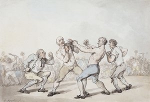 The Boxing Match by Thomas Rowlandson