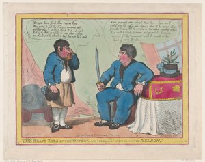 The Brave Tars of the Victory, and The Remains of the Lamented Nelson! by Thomas Rowlandson