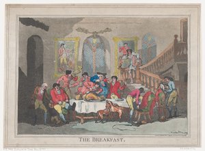 The Breakfast, February 1, 1789 by Thomas Rowlandson