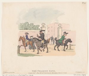 The College Gate, May 1, 1803 by Thomas Rowlandson