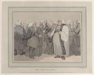 The Convocation by Thomas Rowlandson