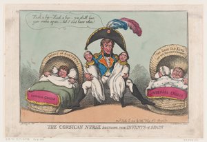 The Corsican Nurse Soothing the Infants of Spain, July 12, 1808 by Thomas Rowlandson