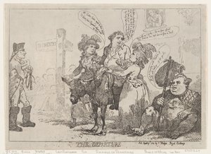The Departure by Thomas Rowlandson