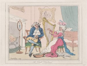 The Dull Husband by Thomas Rowlandson
