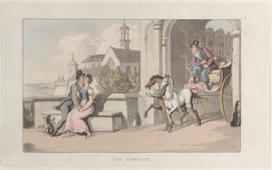 The Embrace, from Journal of Sentimental Travels in the Southern Provinces of France by Thomas Rowlandson