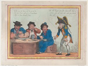 The French Admiral on Board the Euryalus by Thomas Rowlandson