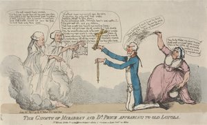 The Ghosts of Mirabeau and Dr. Price Appearing to Old Loyola by Thomas Rowlandson
