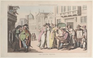 The Letter Writer, from Naples and the Campagna Felice: in a Series of Letters by Thomas Rowlandson