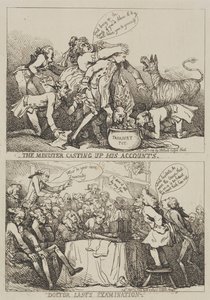 The Minister Casting Up His Accounts by Thomas Rowlandson