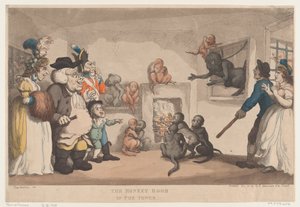 The Monkey Room in the Tower by Thomas Rowlandson