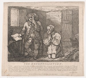 The Reconciliation Picturesque Beauties of Boswell, Part the Second, June 20, 1786 by Thomas Rowlandson
