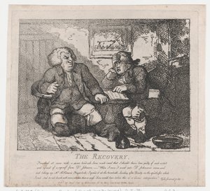 The Recovery Picturesque Beauties of Boswell, Part the Second, June 20, 1786 by Thomas Rowlandson