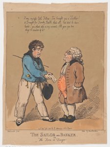 The Sailor and Banker, or the Firm in Danger by Thomas Rowlandson