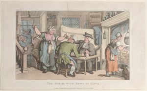 The Scold, with News of Olivia, from The Vicar of Wakefield by Thomas Rowlandson