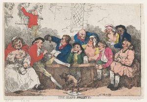 The Slang Society by Thomas Rowlandson