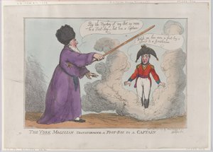 The York Magician Transforming a Foot-Boy to a Captain by Thomas Rowlandson