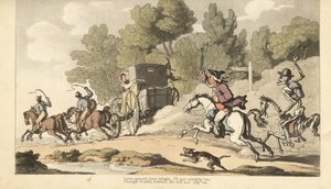 The Skeleton of Death Joins an Irate Father Trying to Stop His Daughter Eloping by Thomas Rowlandson