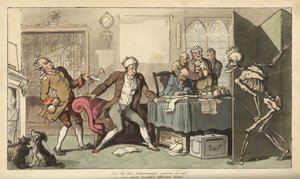 The Statesman in His Office by Thomas Rowlandson
